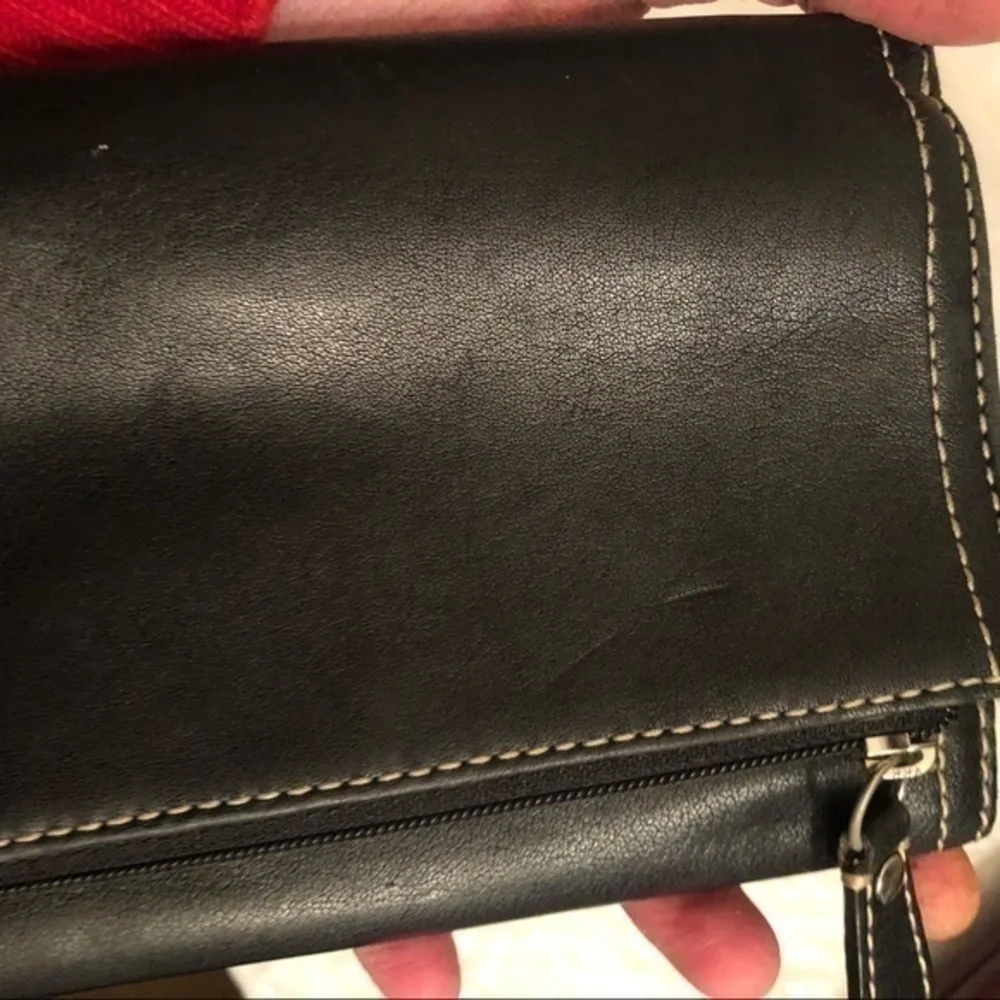 Coach black checkbook wallet - Picture 9 of 16